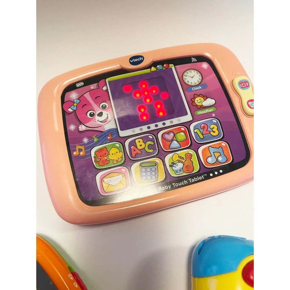 VTech Fisher Price Baby Toddler Electronic Learning Toys Tablet Phone Lot of 4